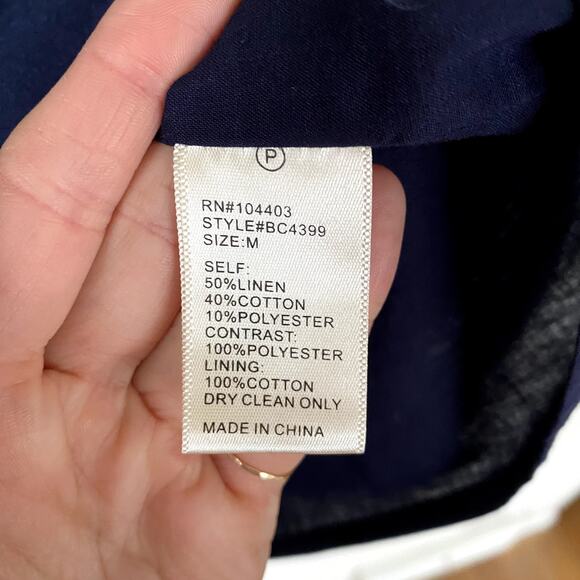 J.O.A. Los Angeles Nautical Stripe Dress Size Medium - Picture 4 of 6